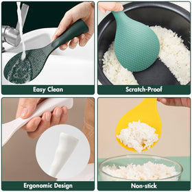 FireKylin multipurpose rice spoon handles sticky rice and sushi rice with ease