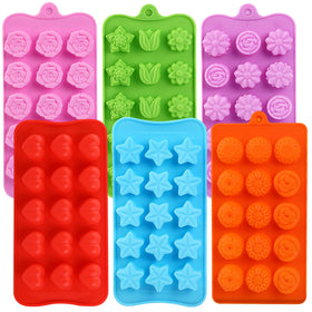 FireTreeSilverFlower heart mold for chocolates and decorative candies.