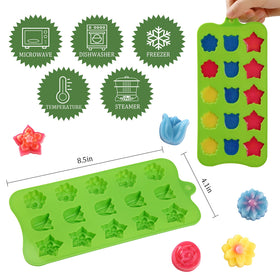 FireTreeSilverFlower stars mold for festive candy decorations.