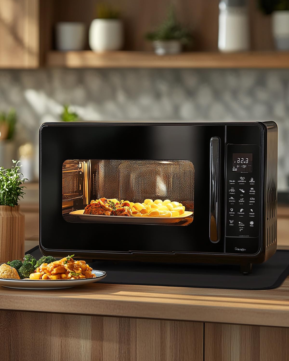 FireWESS non-slip surface mat resists tearing even with high-temperature cookware.