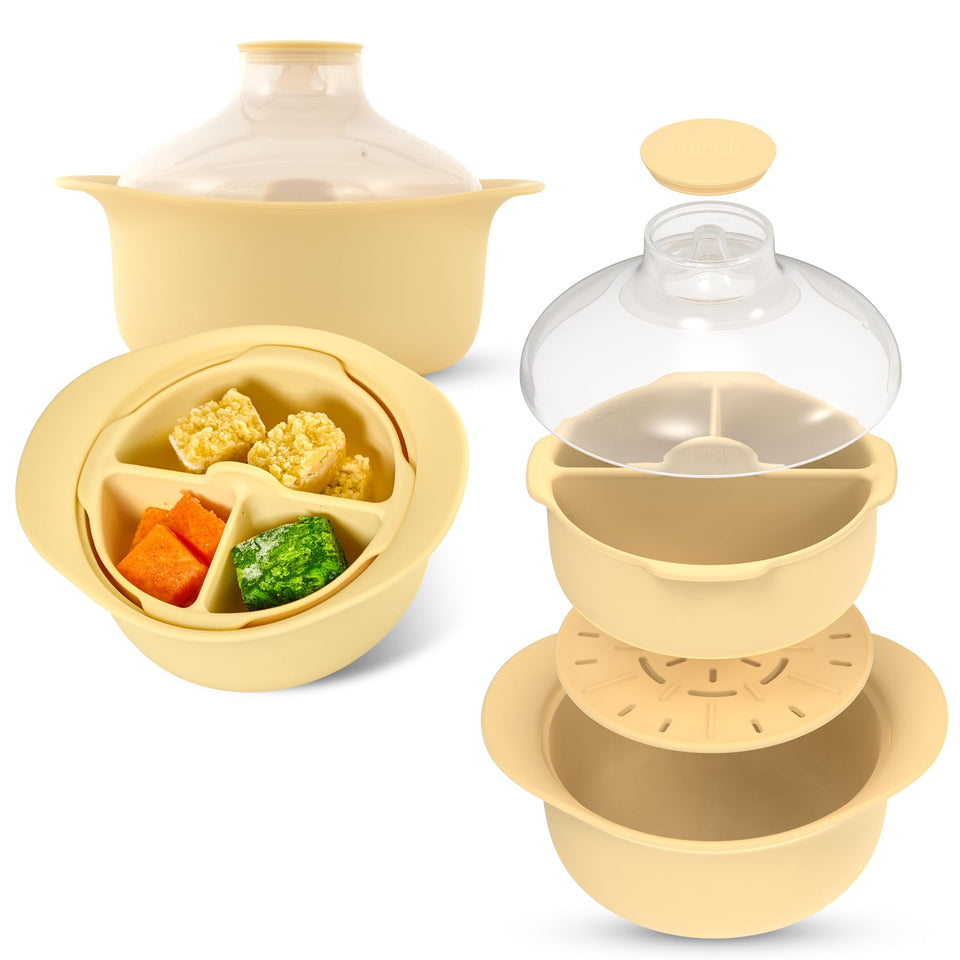 Firgi 48oz steamer pot with lid for quick healthy meals