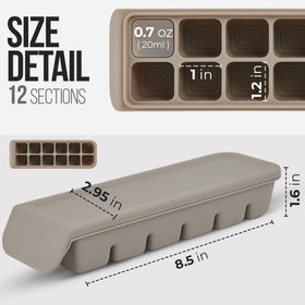 Versatile tray for ice, broths, smoothies, and herbs