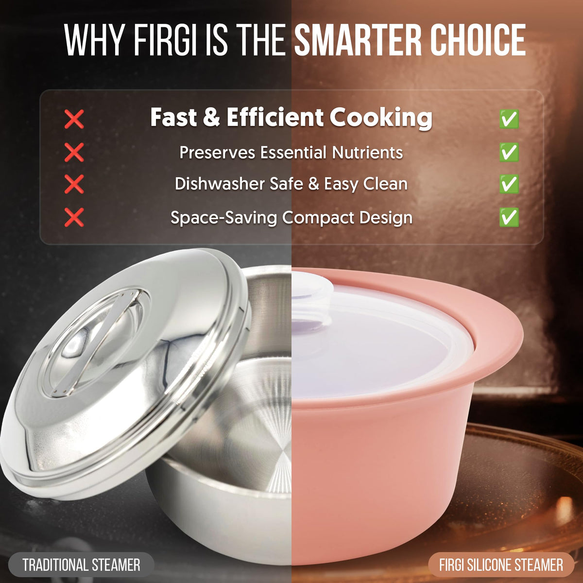 Firgi 100% food-grade Korean silicone ensuring safety and flavor retention