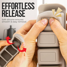 Leak-proof lid keeps flavors separate in Firgi tray