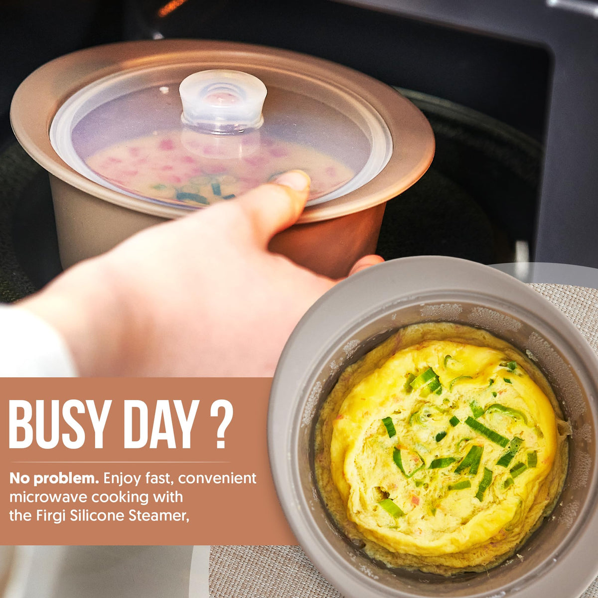 Firgi silicone steamer pot interior with visible steam holes for efficient cooking