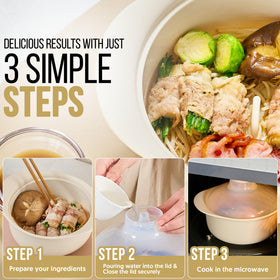 Firgi steamer pot handle and lid for easy lifting