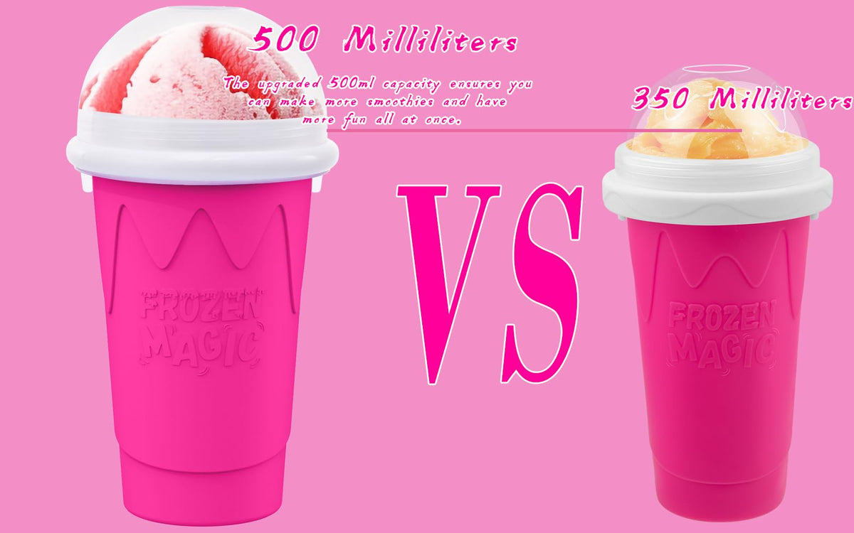 Firjuty 500ml slushie cup with open lid for easy filling and tasting