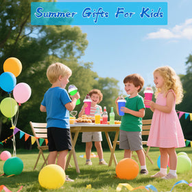 Firjuty double-layer slushie cup enables safe, mess-free no-dilution slushies.