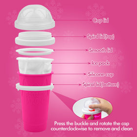 Firjuty freeze-liquid technology keeps beverages cold without watering down flavors.