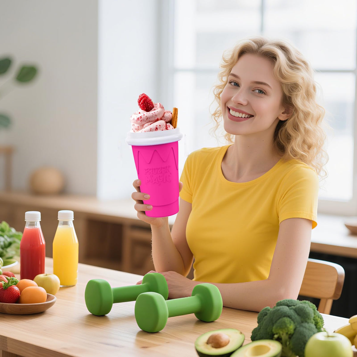 Firjuty slushie cup travel-friendly design for on-the-go refreshment
