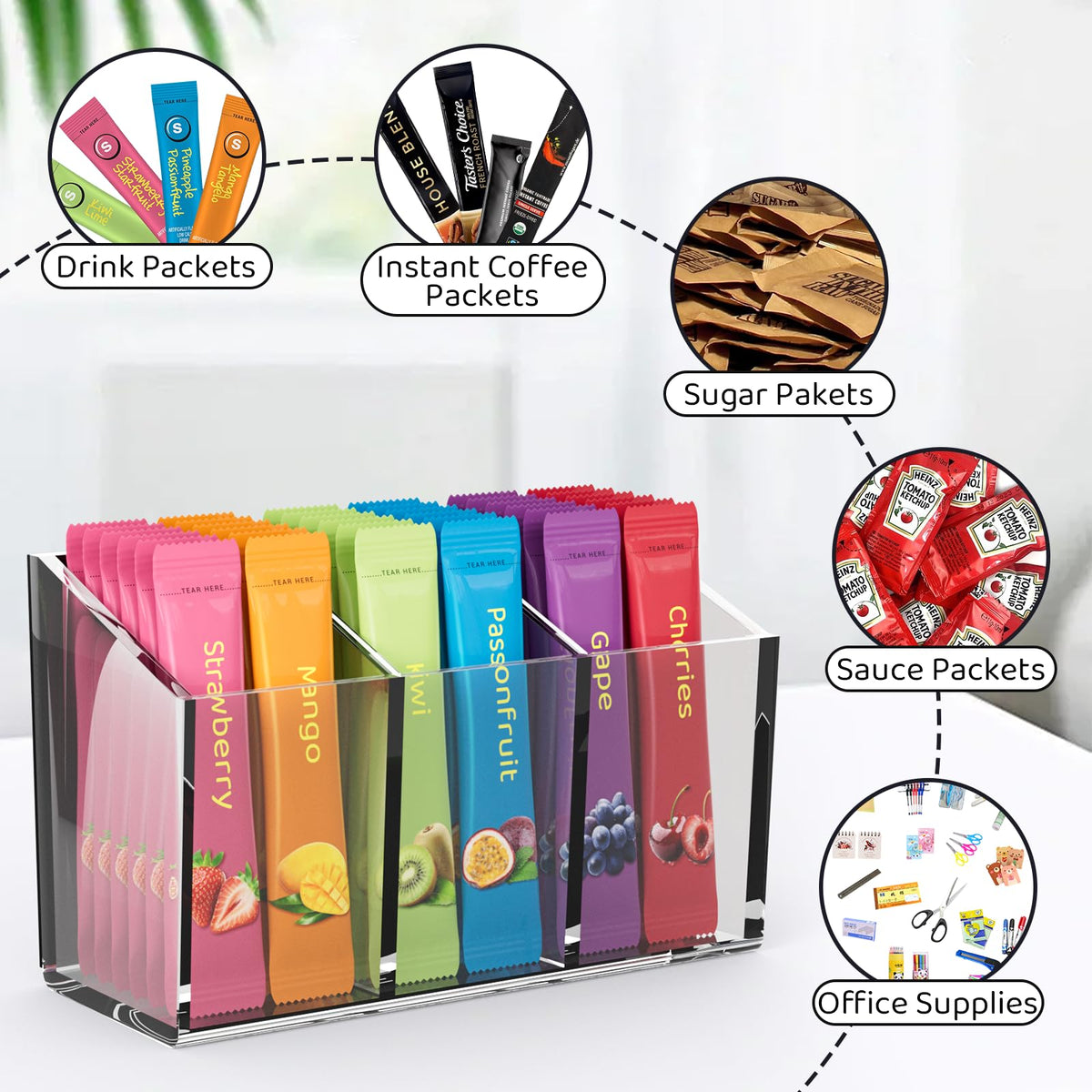 First-zgel kitchen organizer mounted on fridge demonstrates multi-space use and clutter reduction.