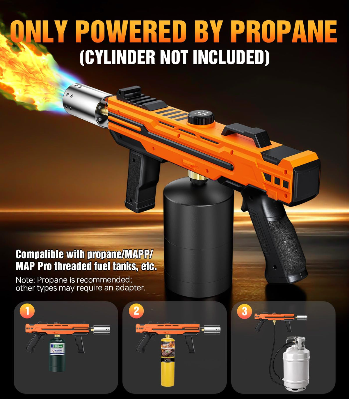 FISHOAKY durable kitchen torch designed for safe handling and efficient heat.