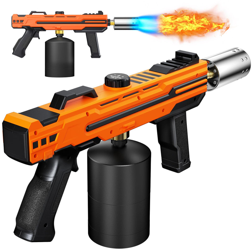 FISHOAKY powerful propane torch gun ignition for precise searing and caramelizing.