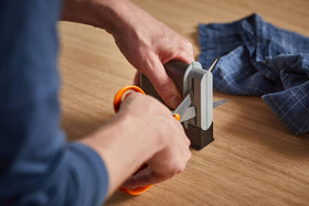 Fiskars Clip-Sharp enables resharpening of all Fiskars scissors.