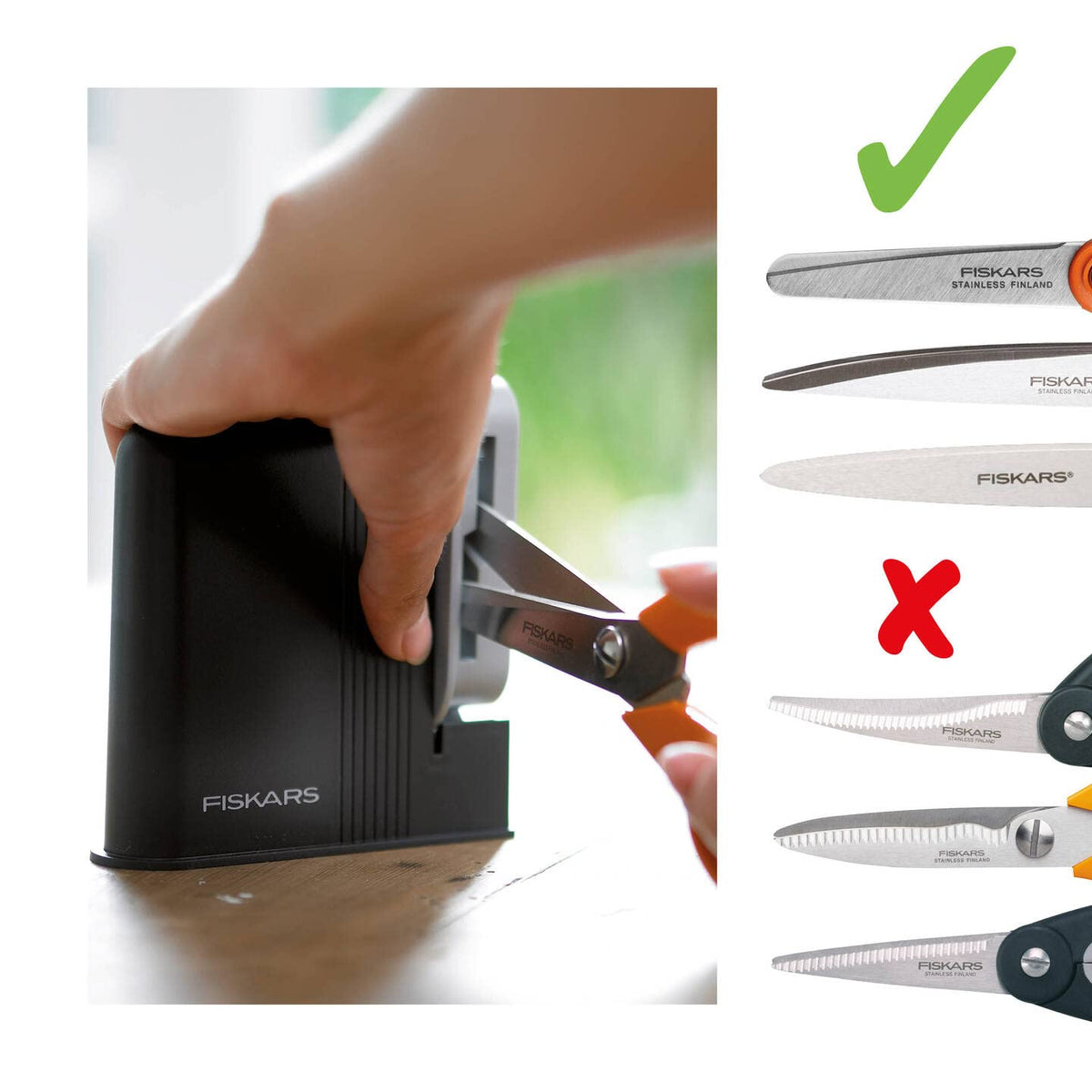 Fiskars Clip-Sharp is durable and easy to clean for daily use.