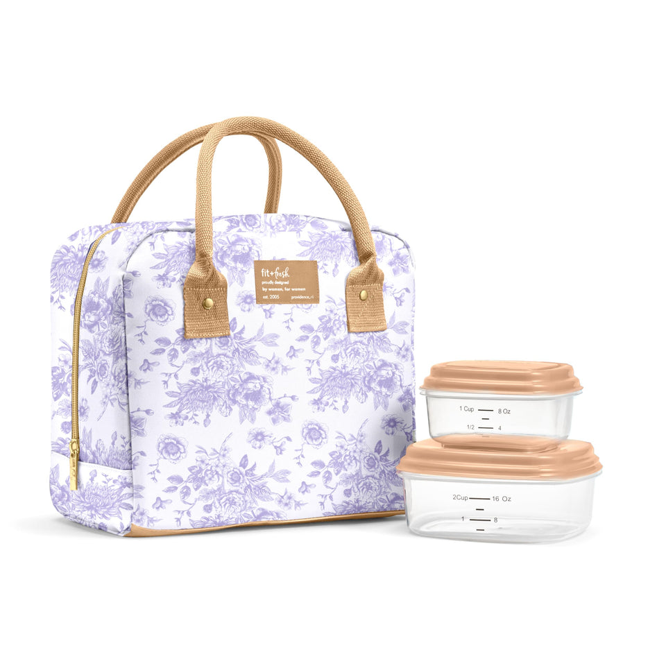 Fit & Fresh Bloomington lunch bag with containers keeps meals organized on the go.