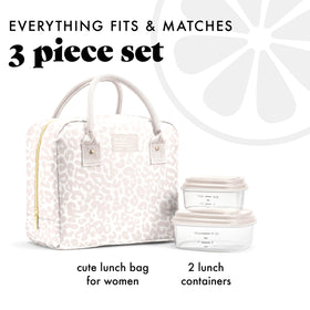 Fit & Fresh Bloomington lunch bag leak-resistant liner for easy cleanup after meals