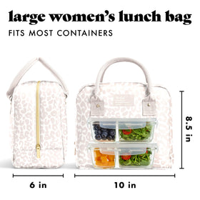 Fit & Fresh Bloomington lunch bag wide opening for quick packing and access