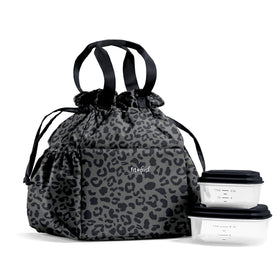 Fit & Fresh Cromwell drawstring lunch bag with cinch closure for quick access and secure cooling.