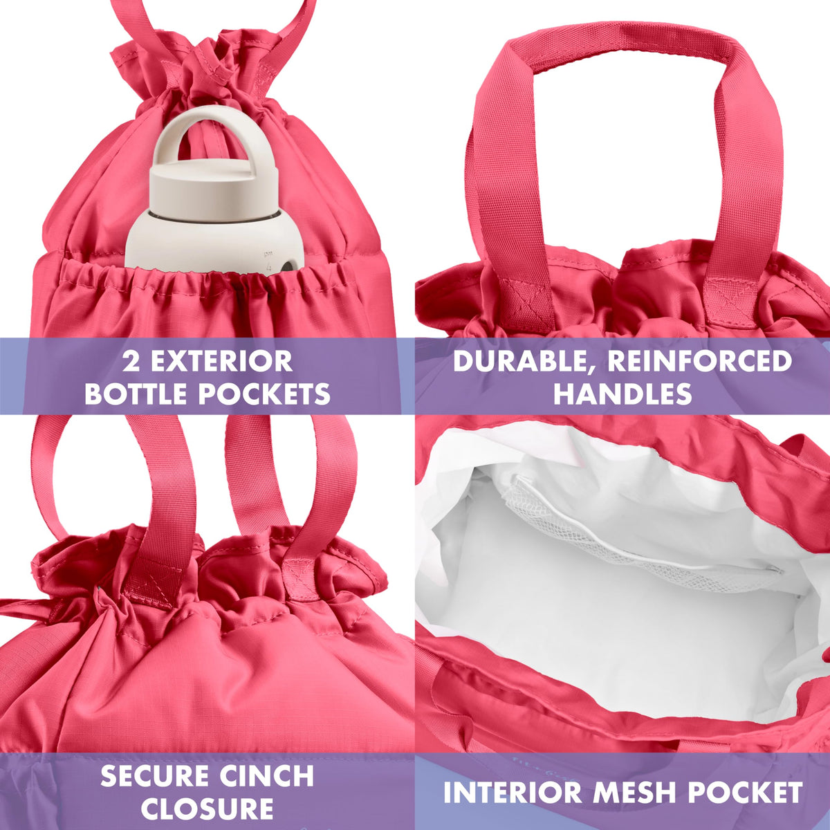 Fit & Fresh Cromwell leak-resistant PEVA liner keeps contents tidy
