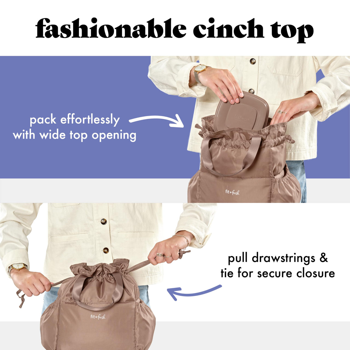 Two exterior bottle pockets for hydration on the go