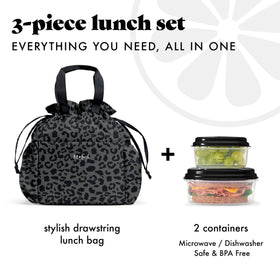 Fit & Fresh Cromwell two containers set keeps meals fresh and organized on the go.