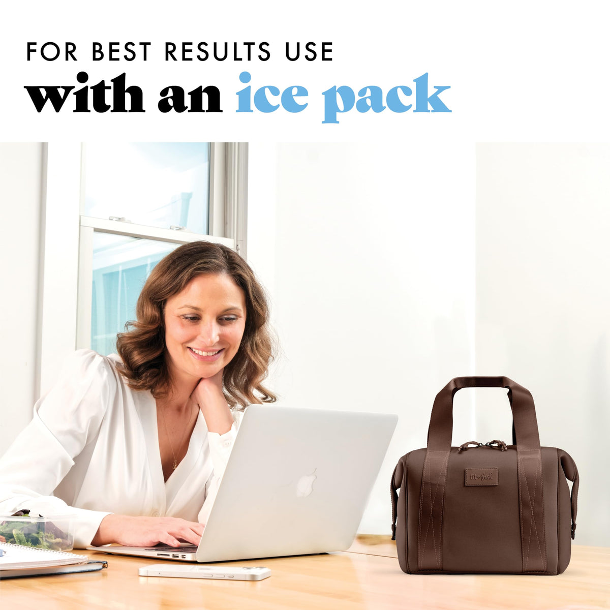 Remi lunch bag side snaps expand for extra room