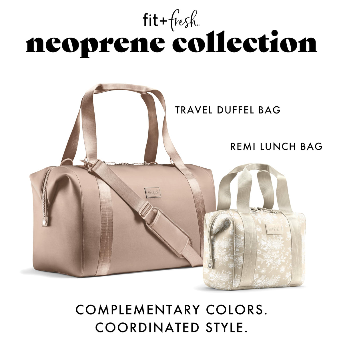 Remi lunch bag wide-top opening simplifies loading containers