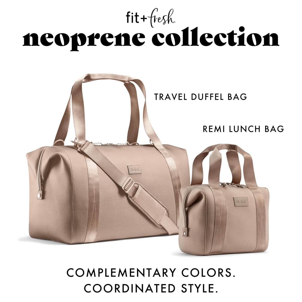 Remi lunch bag features a wide top opening for easy packing and access.