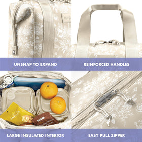 Remi lunch bag with containers keeps meals organized for on-the-go use