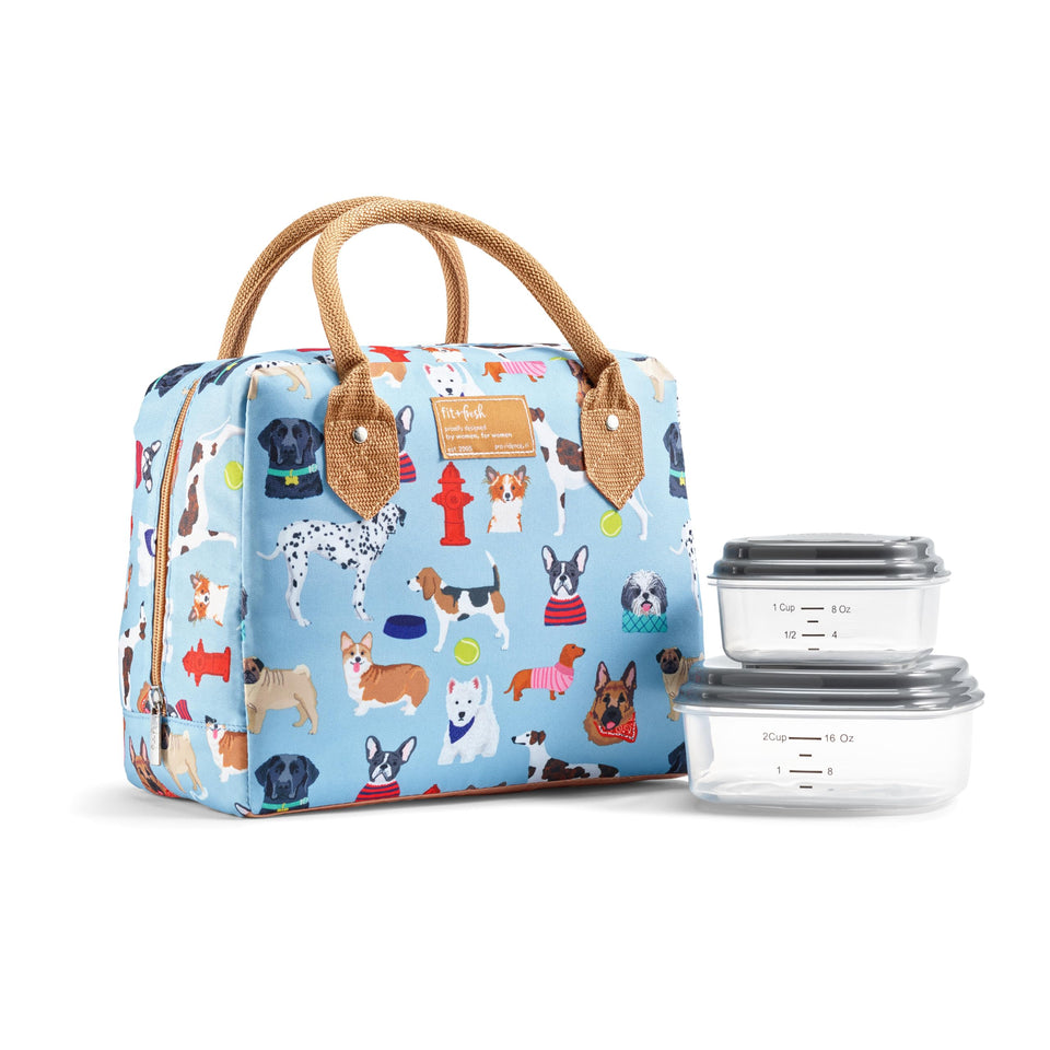 Fit & Fresh Bloomington lunch bag front view showing spacious capacity for meals and snacks