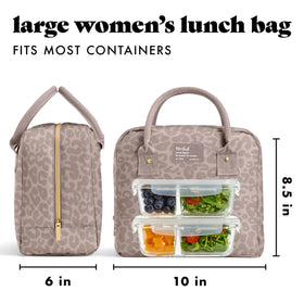 Fit & Fresh Bloomington lunch bag exterior is stain-resistant for daily use