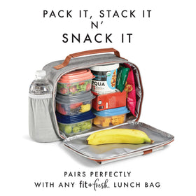 Fit & Fresh BPA-free storage, safe for freezer and dishwasher.