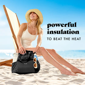 Leak-resistant PEVA liner in Cromwell lunch bag protects against spills