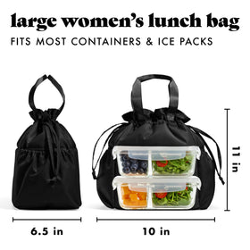 Stain-resistant Cromwell lunch bag ready for easy cleaning