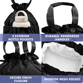 Tear-resistant ripstop exterior of Cromwell lunch bag