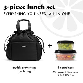 Cromwell lunch set with 1-cup and 2-cup containers for organized meals