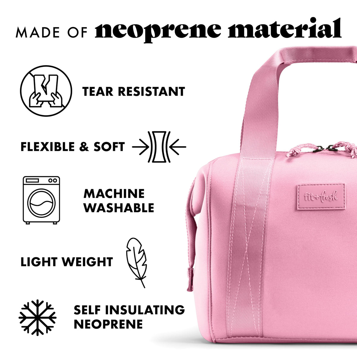 Remi lunch bag container set and ice pack for organized meals