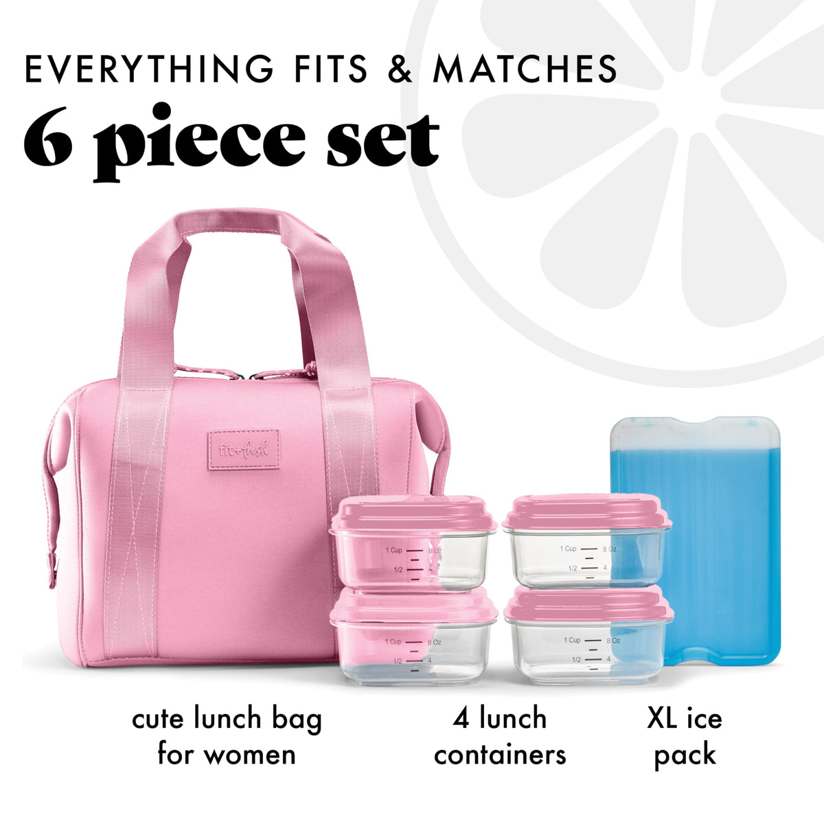 Remi lunch bag side snaps expanded view showing extra room for snacks