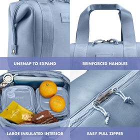 Remi bag wide top opening makes packing easy.