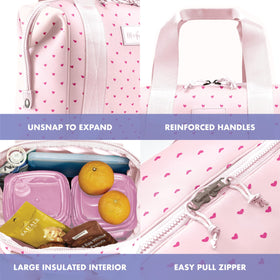 Remi lunch bag with XL slim ice pack to keep meals cool
