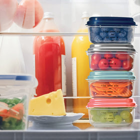 Fit & Fresh stackable lunch containers save space in bags.