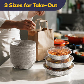Fit Meal Prep 50-pack with lids, a cost-effective option for catering.