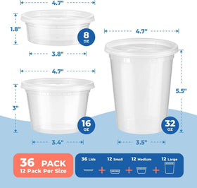 Fit Meal Prep 32-oz container with lid for bulk meal prep