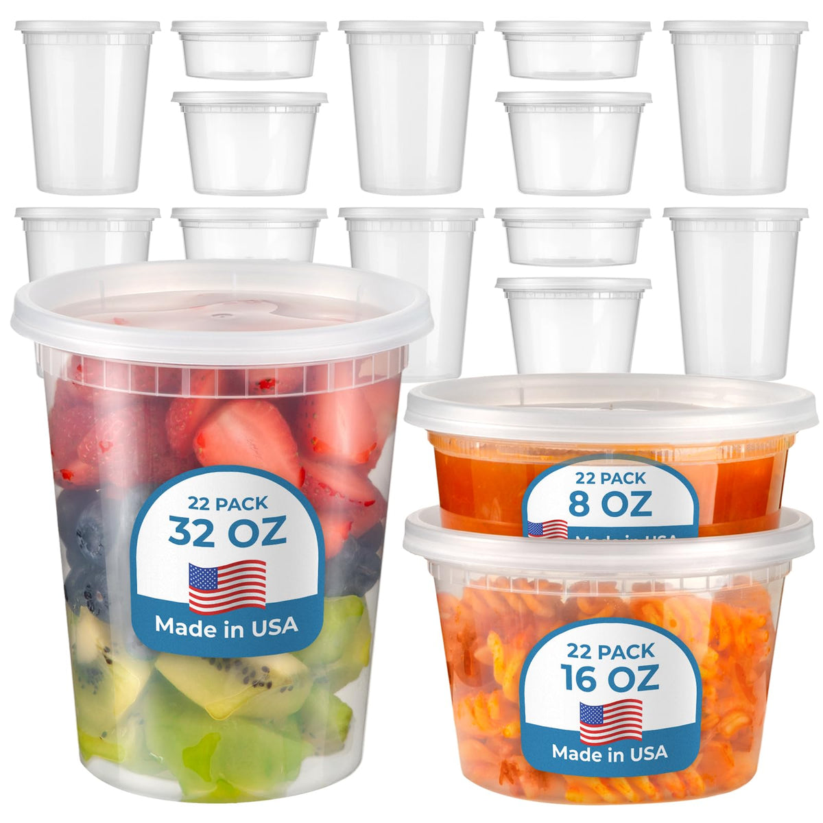 Fit Meal Prep 8-oz container with airtight lid for secure leftovers