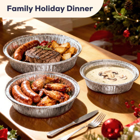 Fit Meal Prep clear dome lids keep meals visible while sealing aromas
