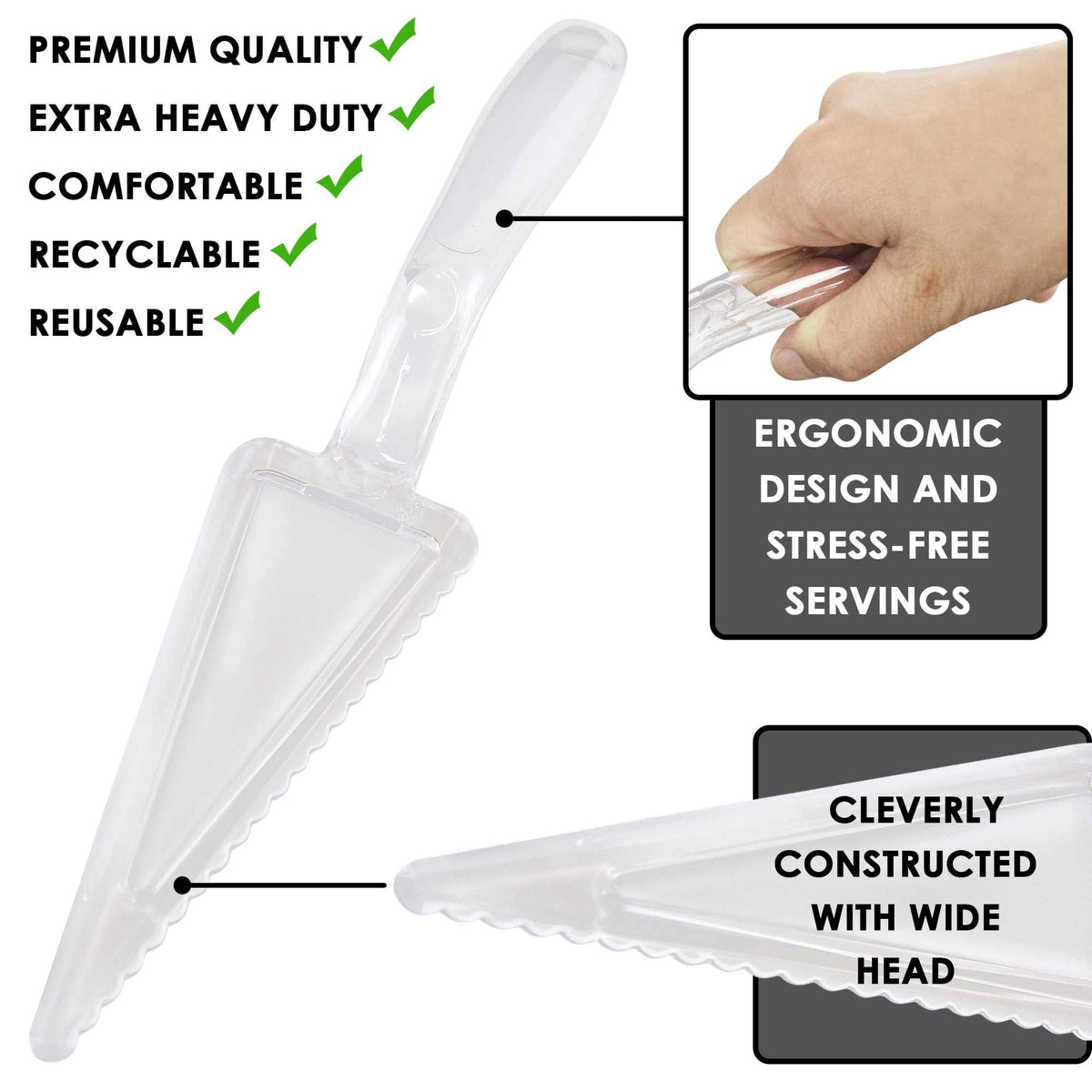 Fit Meal Prep disposable cake servers six pack for quick cleanup