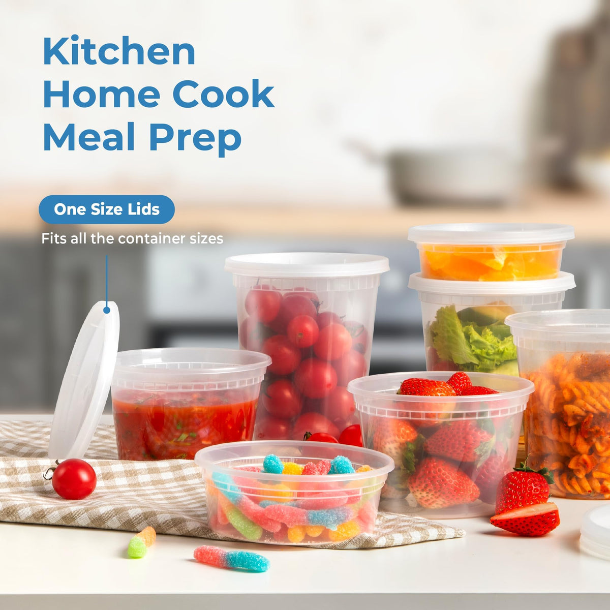 Fit Meal Prep leakproof lid seal prevents spills during transport
