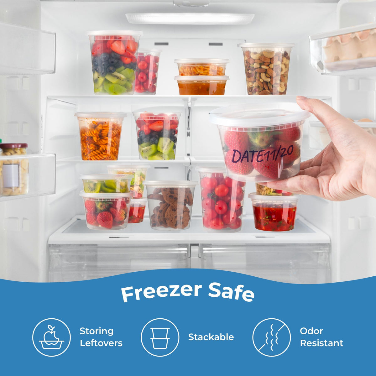 Fit Meal Prep microwave-safe container for quick reheating contents