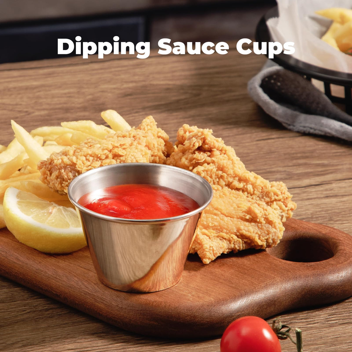 Fit Meal Prep small round au jus cups showcase sauces neatly.